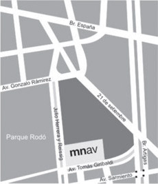 Plano de localizaci�n del museo en el Parque Rod�