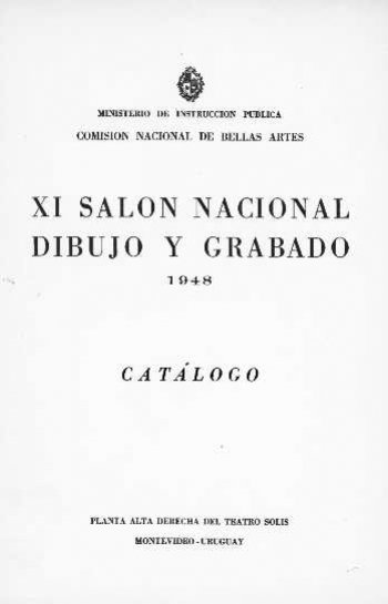 Tapa de XI Salón Nacional Dibujo y Grabado 1948 