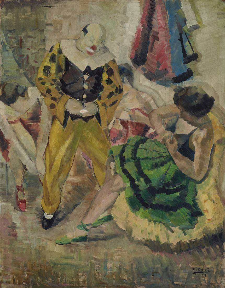 Payaso y bailarina, 1958