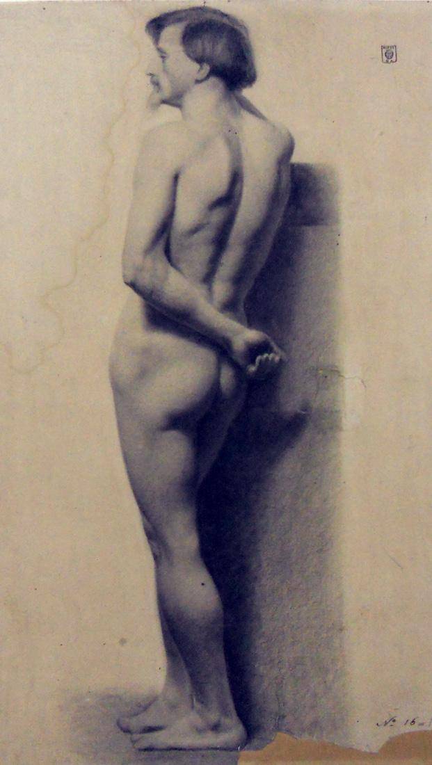 Obra ampliada: Academia - desnudo - Juan Manuel Blanes
