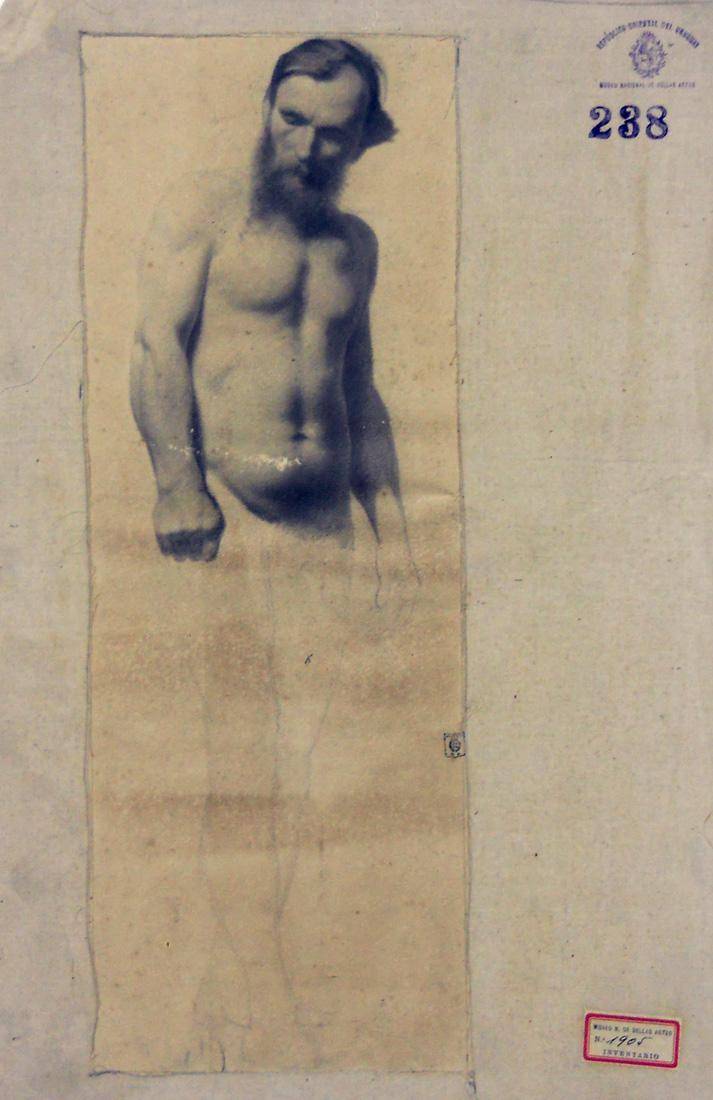 Obra ampliada: Academia - desnudo - Juan Manuel Blanes