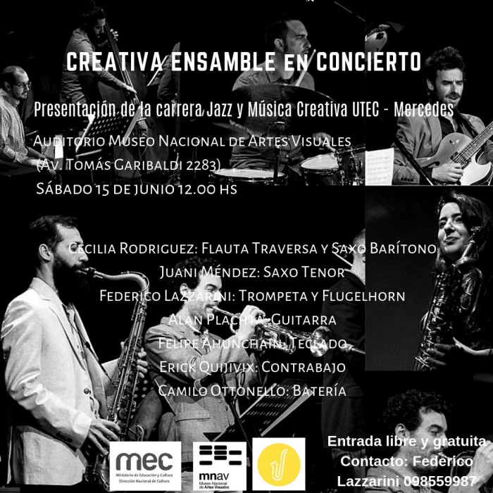 "Creativa Ensamble" en Concierto - Presentación de la carrera Tecnólogo en Jazz y Música Creativa
