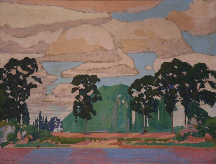 Cerro Largo (La Aguada), 1918  - José Cuneo (1887-1977) - Óleo - Tela  - 100 x 132 cm - José Cuneo - La pintura y el más allá