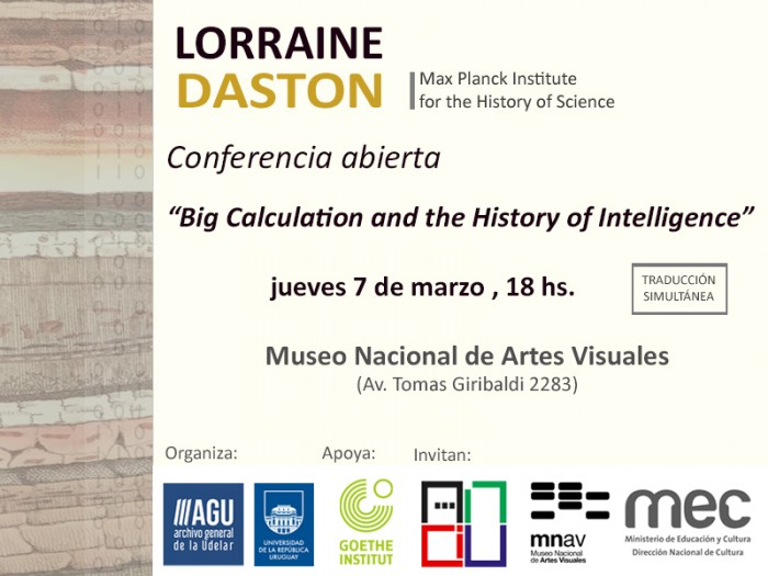 Conferencia de Lorraine Daston "Big Calculation and the History of Intelligence"
