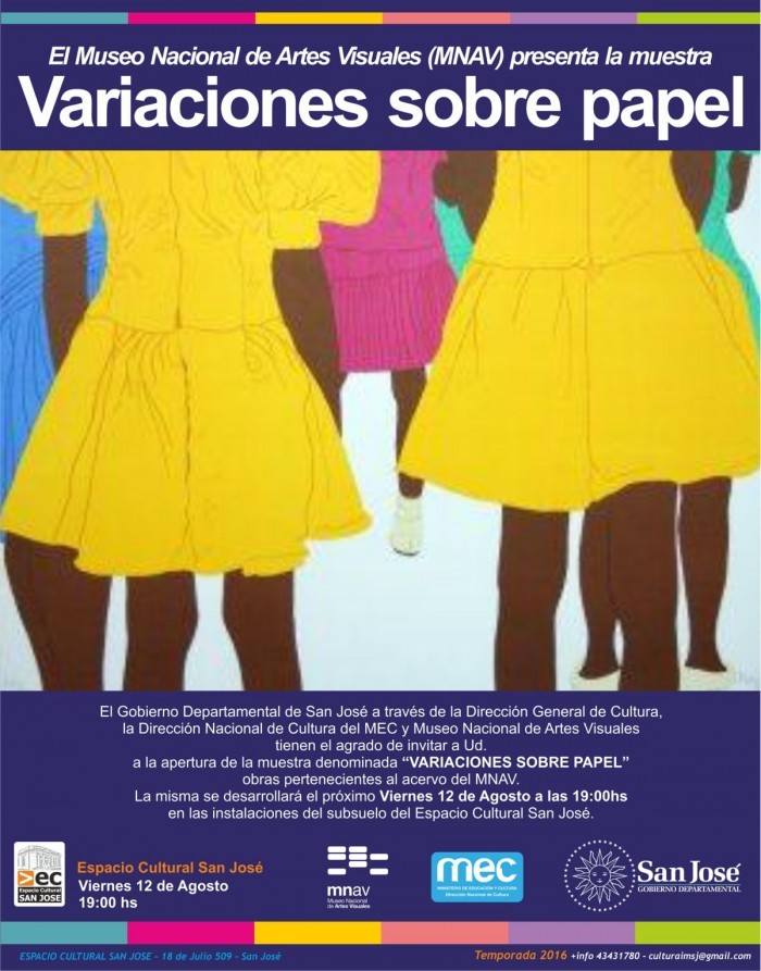 Variaciones sobre papel - Espacio Cultural San José - San José