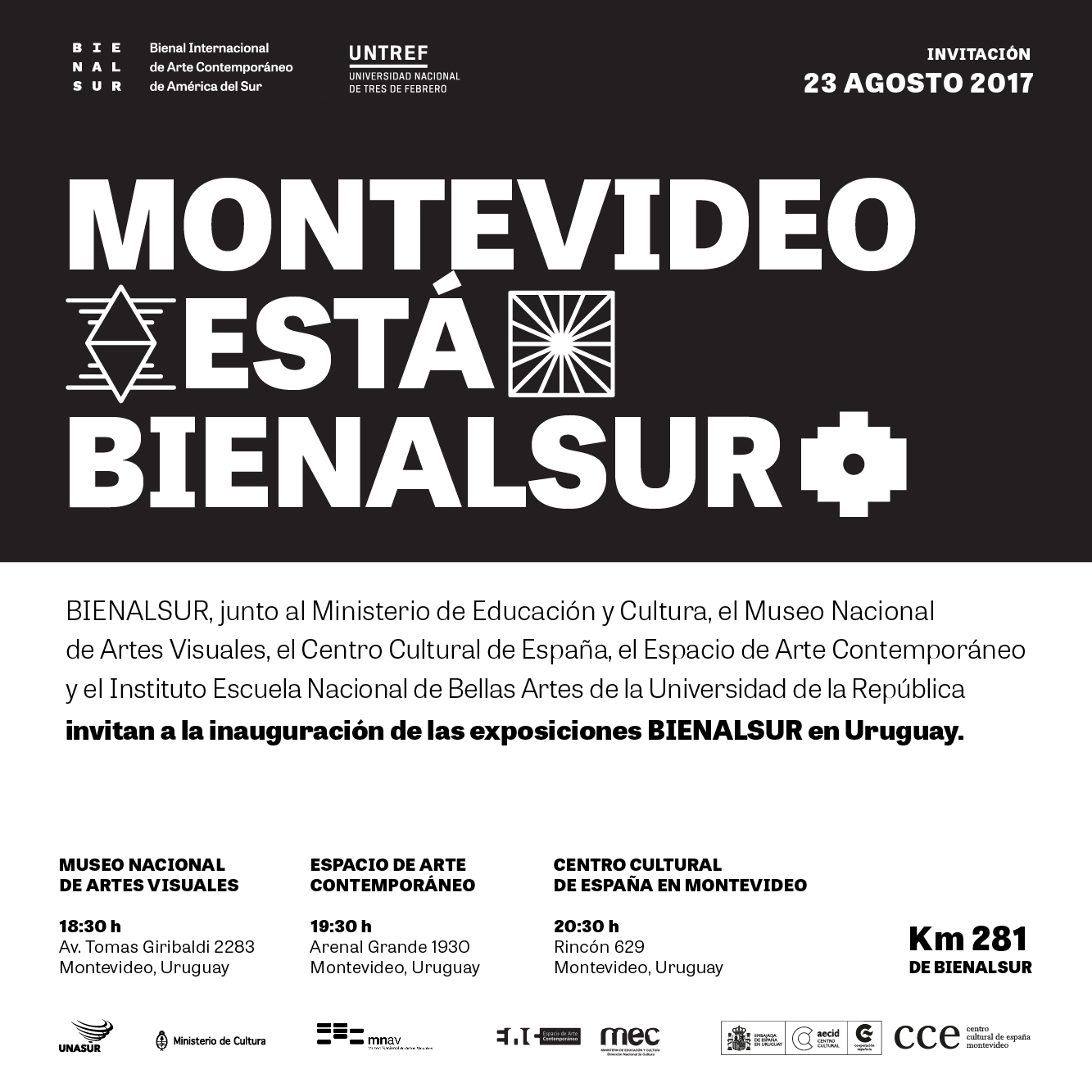Invitaci�n - Museo Nacional de Artes Visuales