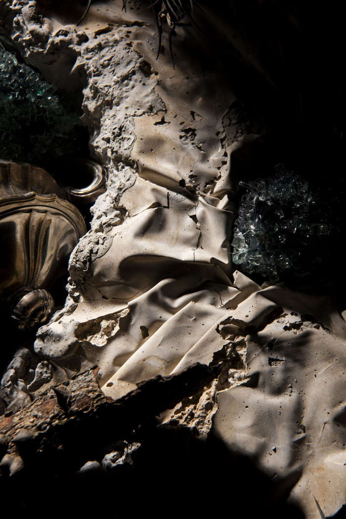  - Mesa expositiva sobre el proceso de Gema - Museo Nacional de Artes Visuales