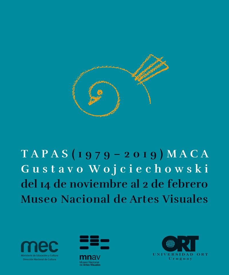 <a href='http://mnav.gub.uy/prensa/maca2019.pdf' target='_blank'>Descargue el dossier de prensa</a> - Gustavo Wojciechowski  - Tapas (1979-2019)  - Museo Nacional de Artes Visuales