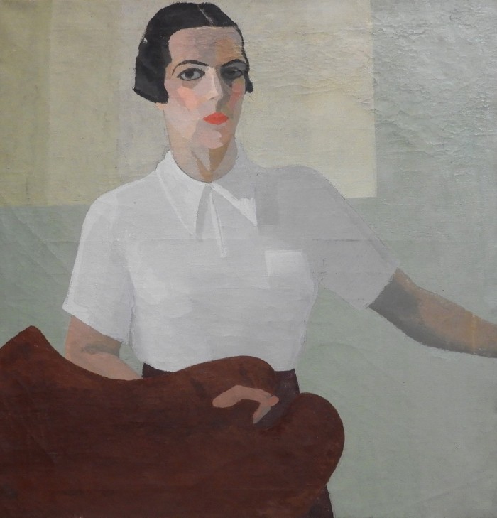 Autorretrato<br>Óleo sobre tela<br>91 x 87 cm - Vuelven las visitas guiadas presenciales al MNAV - Museo Nacional de Artes Visuales