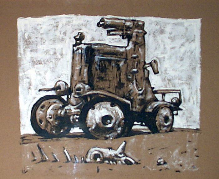 La osamenta de Jicky, 2003 - Vayra - 6 dibujantes uruguayos - Museo Nacional de Artes Visuales