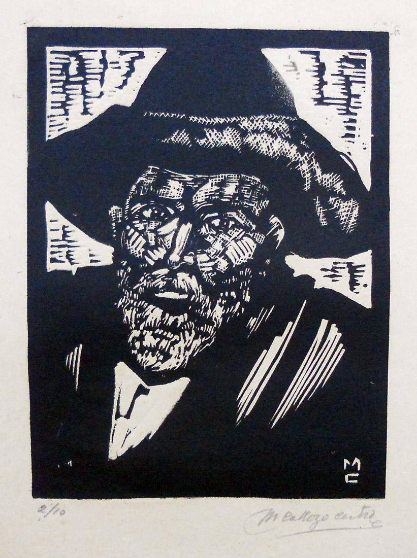 El viejo Vizcacha. Manuel Collazo Castro (1892-1953). Grabado.  26 x 20 cm. Nº inv. 1019.