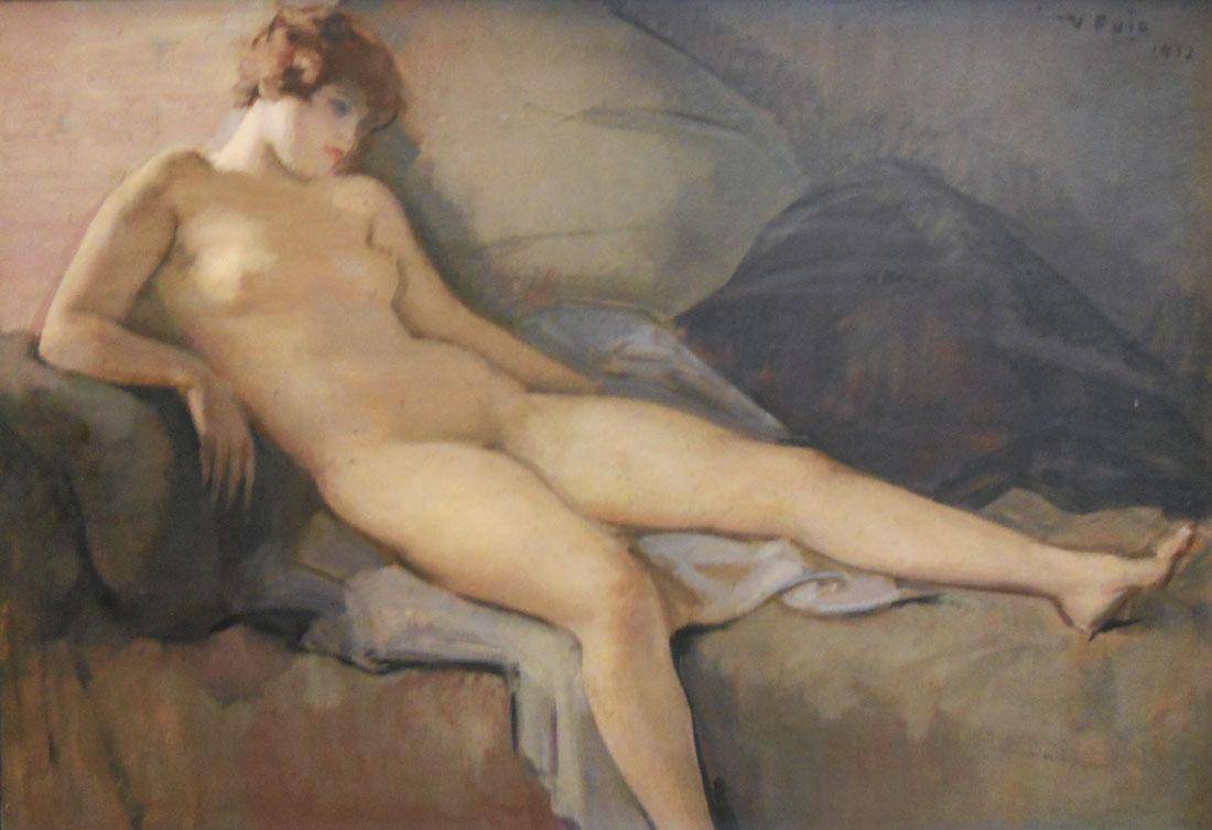 Desnudo, 1932. Vicente Puig (1882-1965). Óleo sobre cartón.  40 x 60 cm. Nº inv. 1317.