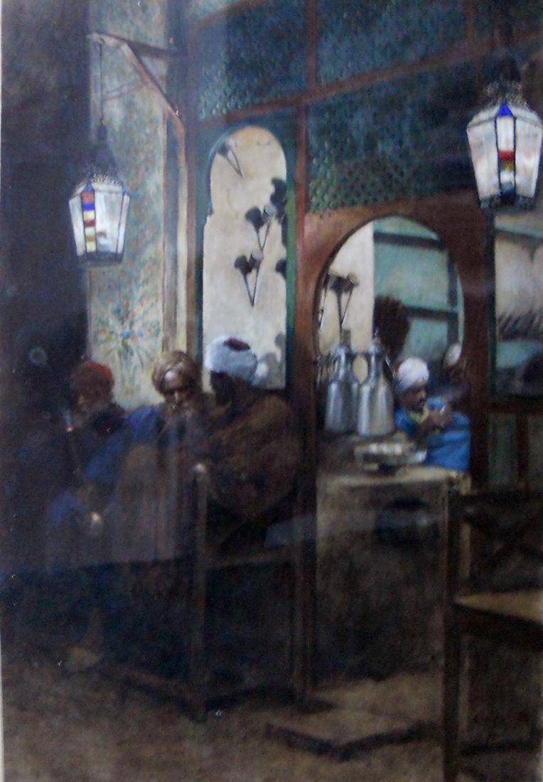 Cairo. O.H.. Óleo sobre cartón.  47,5 x 32,5 cm. Nº inv. 1405.