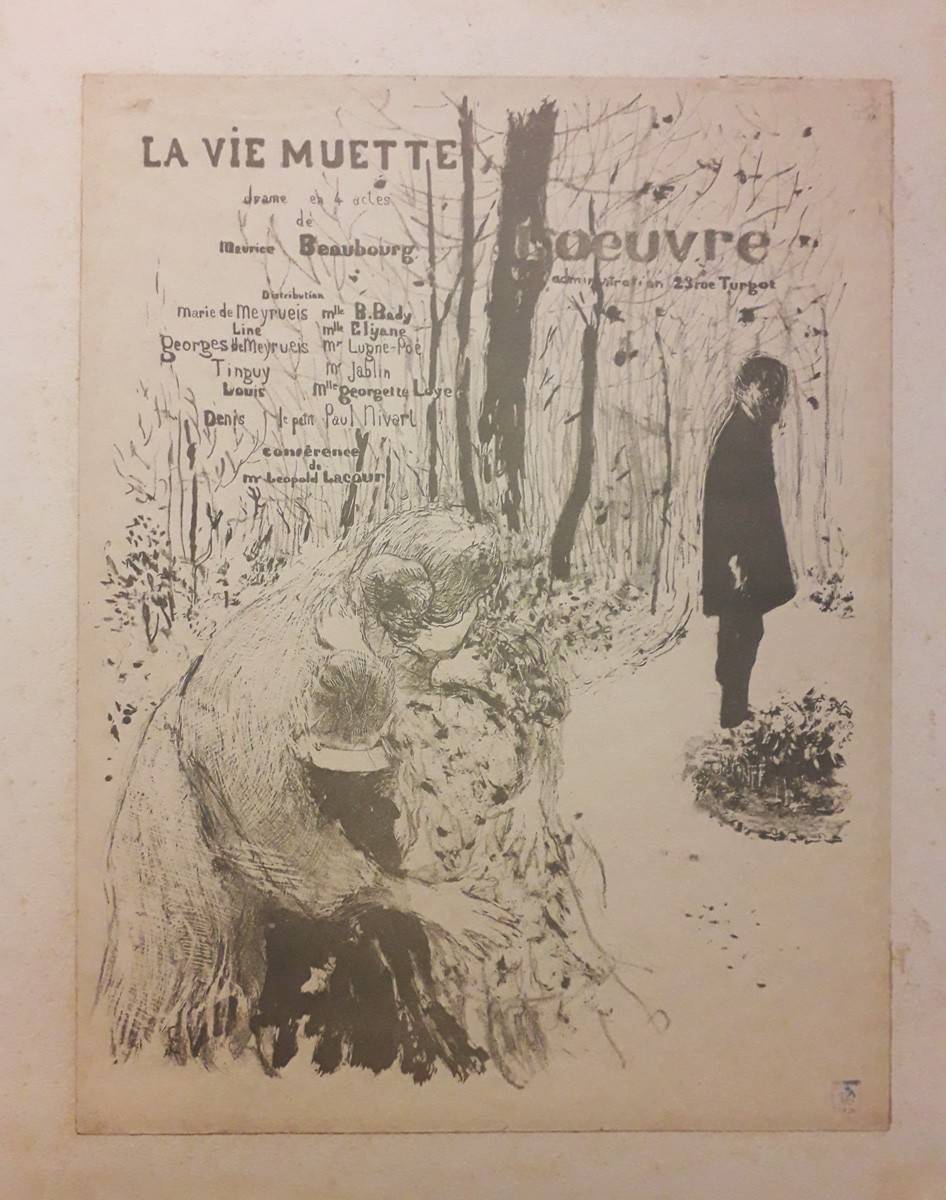 La vie muette. Édouard Vuillard (1868-1940). Litografía sobre papel.  31 x 24 cm. Nº inv. 1521.