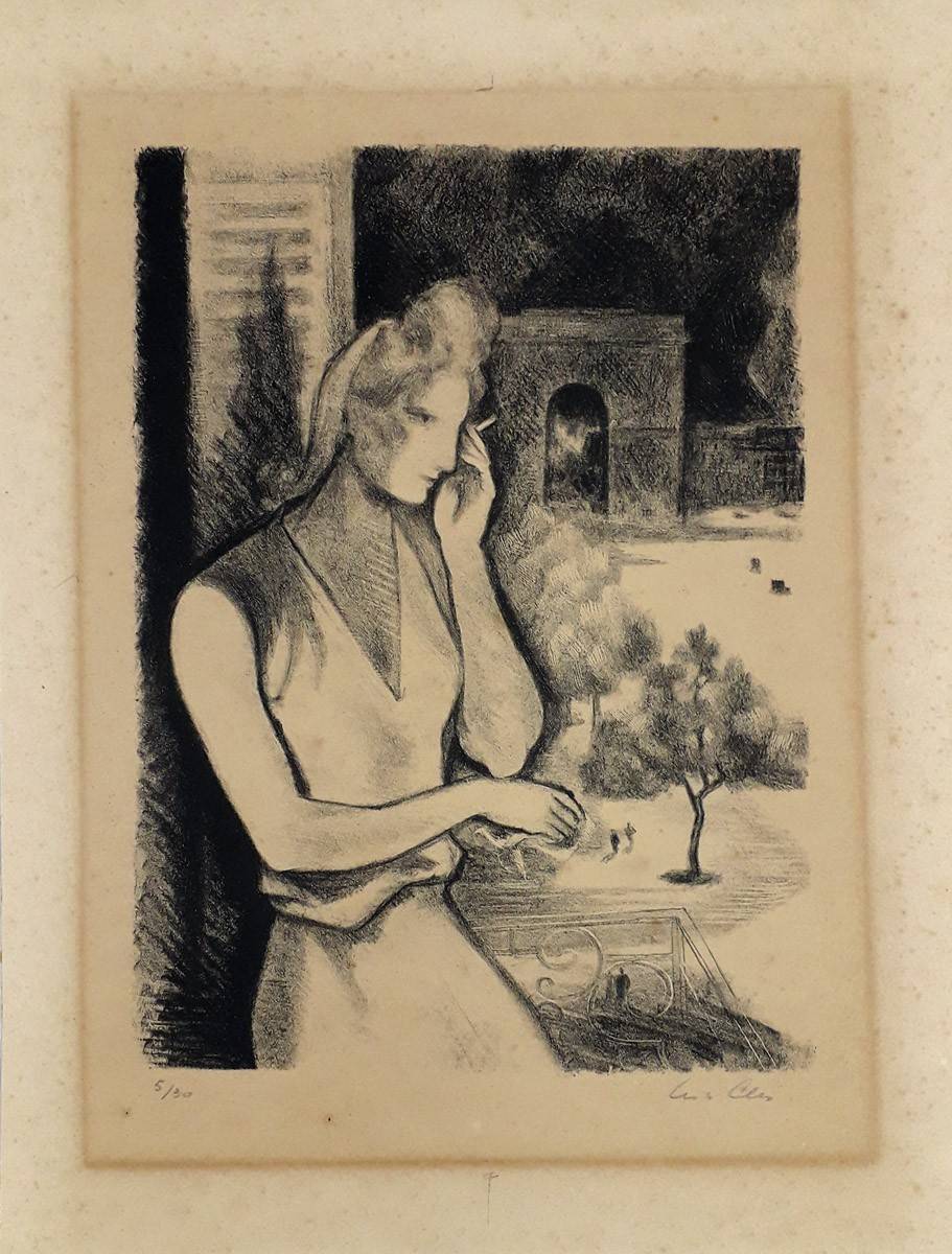 Figura. Yves Alix (1890-1969). Litografía.  29,5 x 21 cm. Nº inv. 1541.