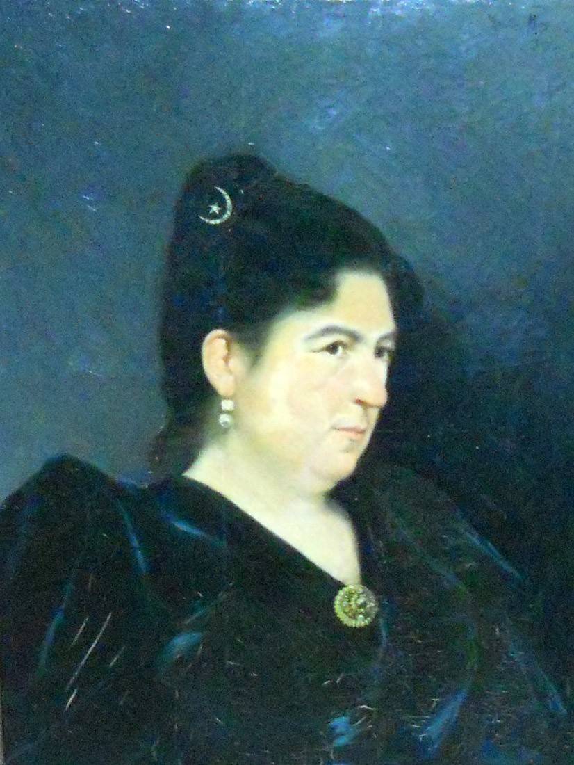 Retrato (Srta. Isabel Ibarra), 1951. Emilio Mas (1860-1928). Óleo sobre tela.  77 x 60 cm. Nº inv. 1549.