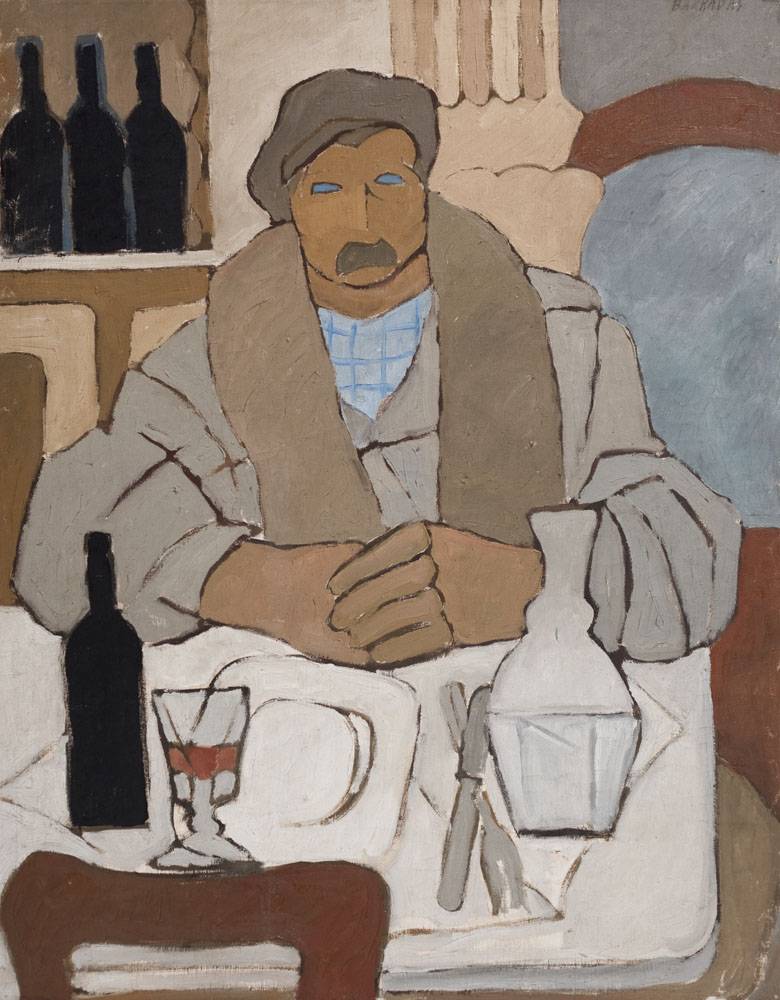 Hombre en la taberna, 1922. Rafael Barradas (1890-1929). Óleo sobre tela.  106 x 84 cm, Nº inv. 1611.