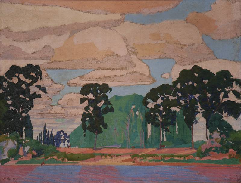 Cerro Largo (La Aguada), 1918. José Cuneo (1887-1977). Óleo sobre tela.  100 x 132 cm. Nº inv. 1688.