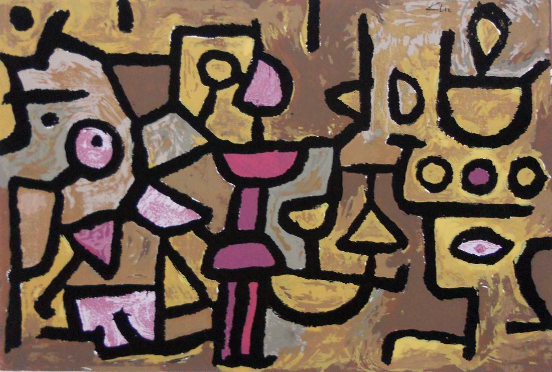 Musique diurne, 1940. Paul Klee (1879-1940). Serigrafía sobre papel.  35 x 52 cm. Nº inv. 2038.