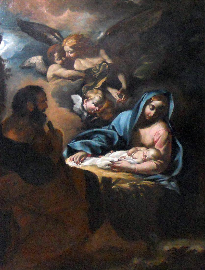 Nacimiento del Señor. Pietro Da Cortona [Atribuido a]. Óleo sobre tela.  128,5 x 96,5 cm. Nº inv. 2094.