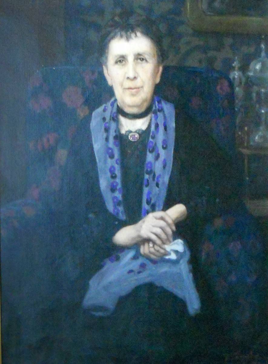 Retrato (Sra. E. Horne de R.), 1929. Fernando Laroche (1870-1938). Óleo sobre tela.  88 x 68 cm. Nº inv. 2133.