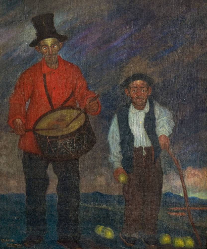 Tuli y Chume. Valentín De Zubiaurre (1887-1967). Óleo sobre tela.  94 x 80 cm. Nº inv. 216.