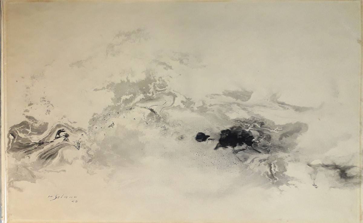 Dibujo, 1963. Nelsa Solano Gorga (1921-1984). Tinta china sobre papel.  49,00 x 68,00 x   cm. Nº inv. 2169.