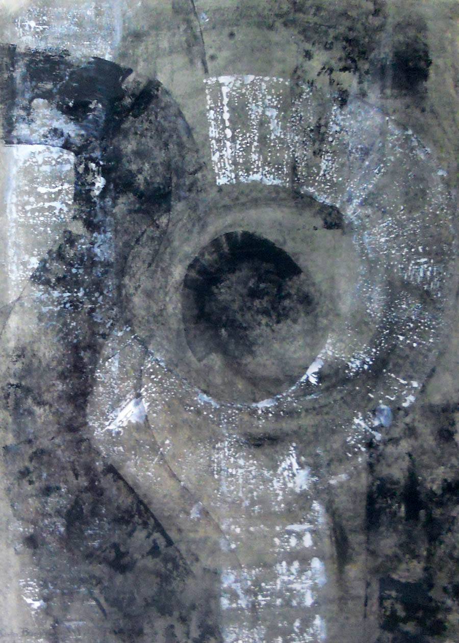 Persistencia del gris, 1963. Berta Burghi (1930). Acuarela sobre papel.  63 x 45 cm. Nº inv. 2183.