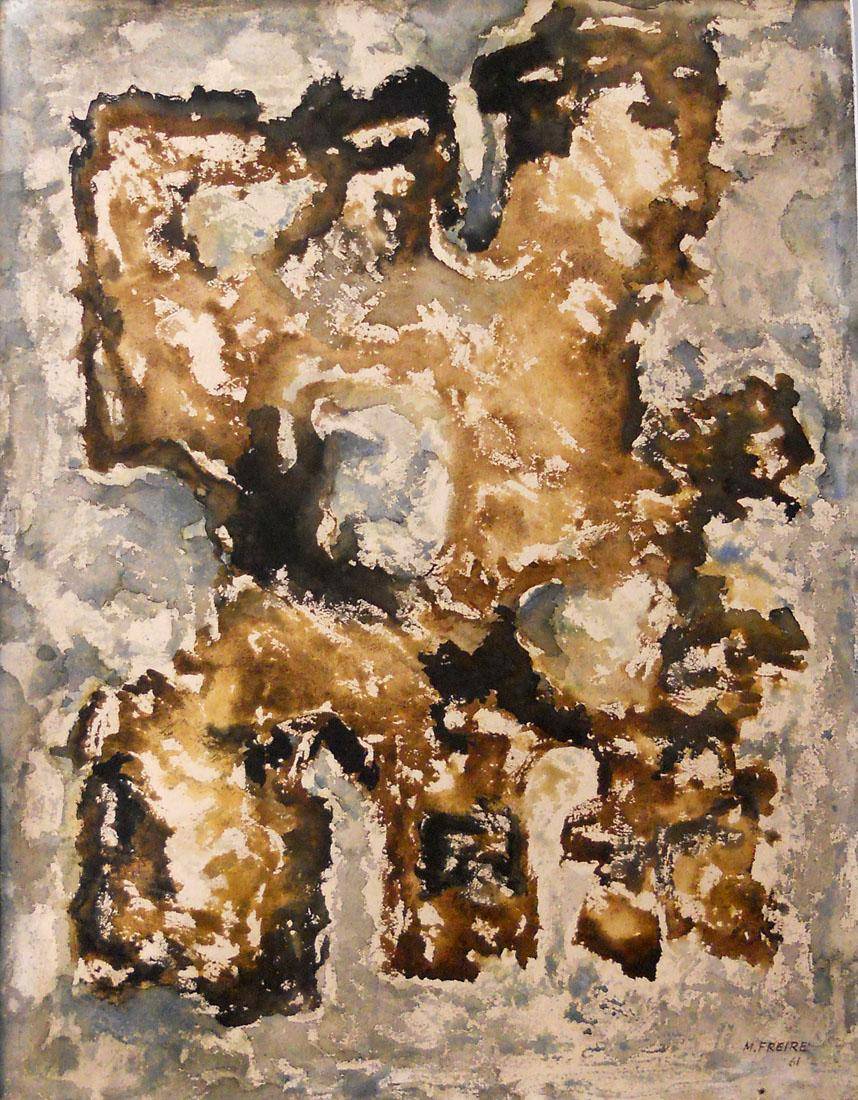 Acuarela 108, 1961. María Freire (1917-2015). Acuarela sobre papel.  62 x 49 cm. Nº inv. 2189.