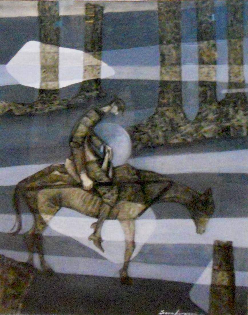 Quijote, 1966. Sara Traversa (1912-1999). Tinta sobre papel.  86 x 61 cm. Nº inv. 2190.