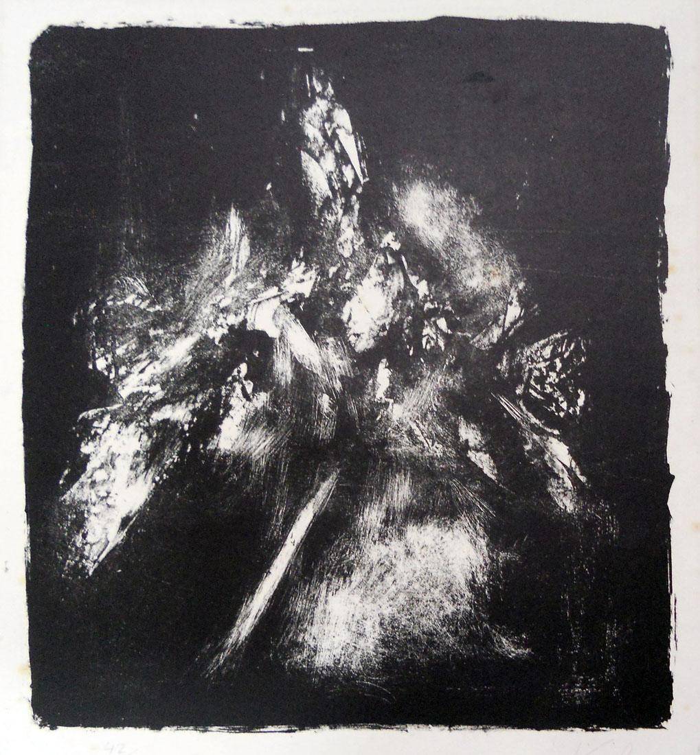 Grabado, 1960. Manuel Viola. Litografía.  46 x 38 cm. Nº inv. 2268.