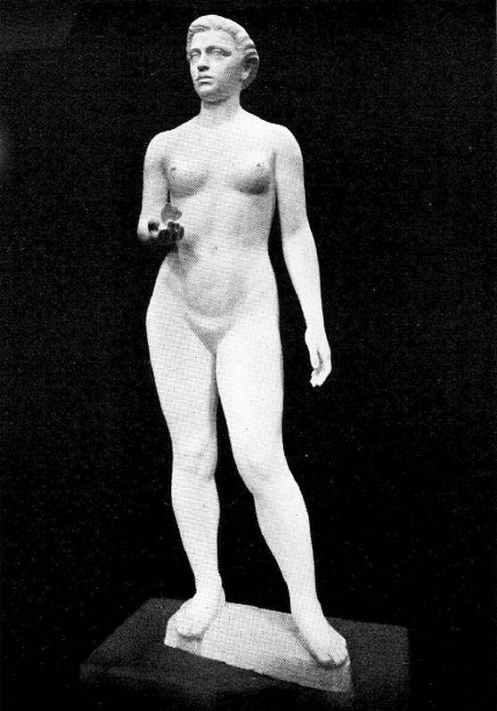 Primavera, c.1950. Jaime Jorge Aldao (1926). Yeso.  165 x 46 x 43 cm. Nº inv. 2282.
