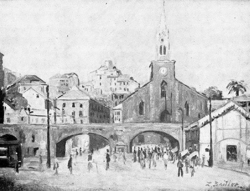 Mercado de Genova, c.1950. Zoma Baitler (1908-1994). Óleo sobre tela.  54 x 69 cm. Nº inv. 2289.