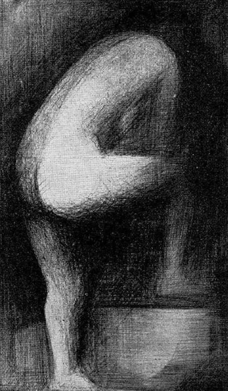 Desnudo, c.1947. Oscar García Reino (1910-1993). Lápiz.  30,5 x 18 cm. Nº inv. 2387.