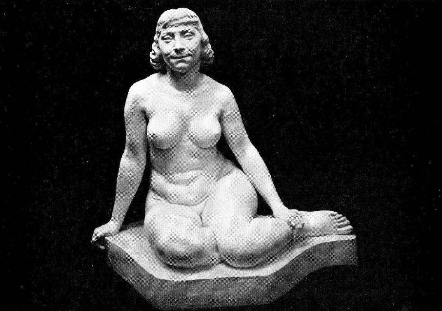 Serenidad, 1950. Rómulo Chiessa (1899-1965). Yeso.  90,00 x 90,00 x 55,0 cm. Nº inv. 2423.