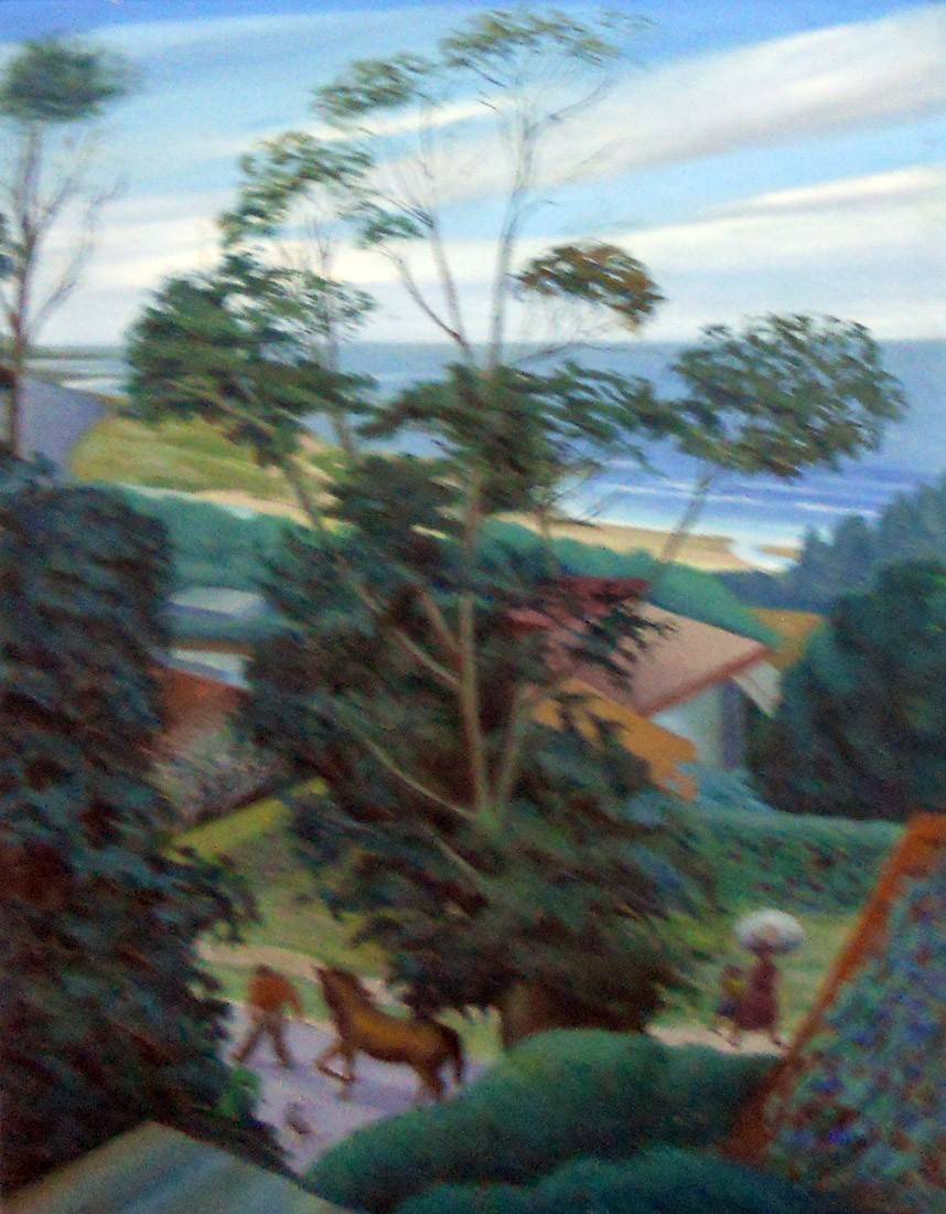 Paisaje del Buceo, 1944. Humberto Frangella (1904-1965). Óleo sobre tela.  100 x 73 cm. Nº inv. 2877.