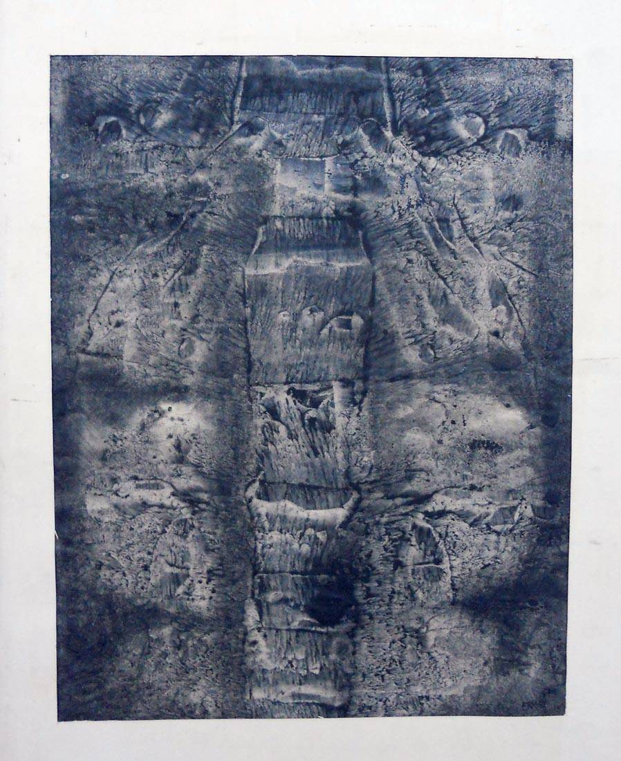 Imagen silúrica II, 1967. José Erman (1936). Tinta sobre papel.  48 x 37 cm. Nº inv. 3084.