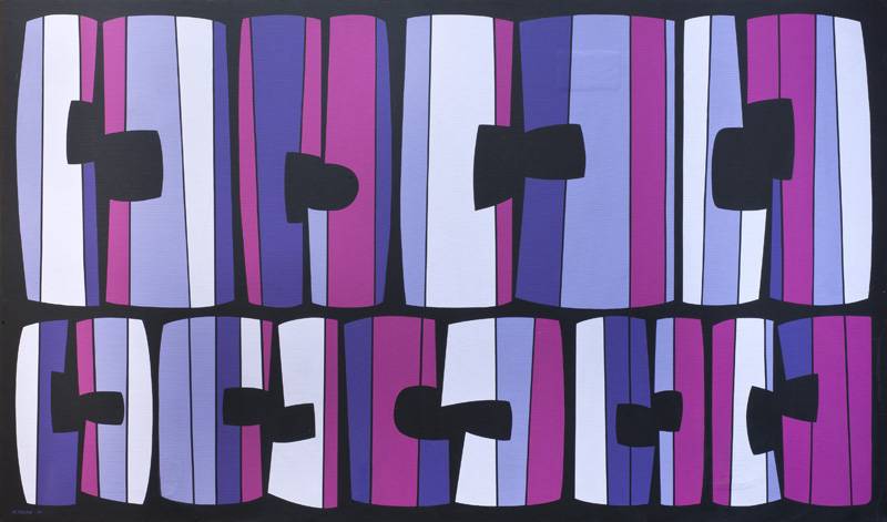 Formas, 1970. María Freire (1917-2015). Acrílico sobre tela.  116 x 200 cm. Nº inv. 3553.