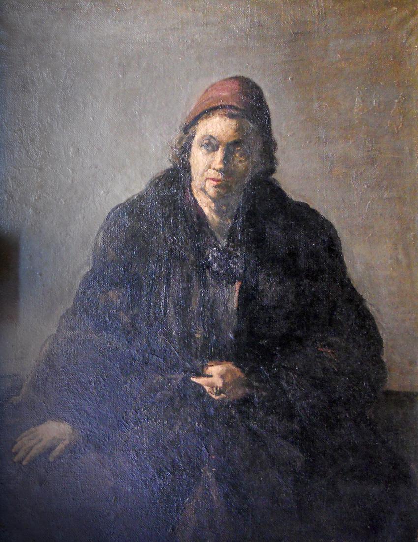 Retrato de Esther de Cáceres, c.1965. Horacio Torres (1924-1976). Óleo sobre tela.  110 x 84 cm, Nº inv. 3587.