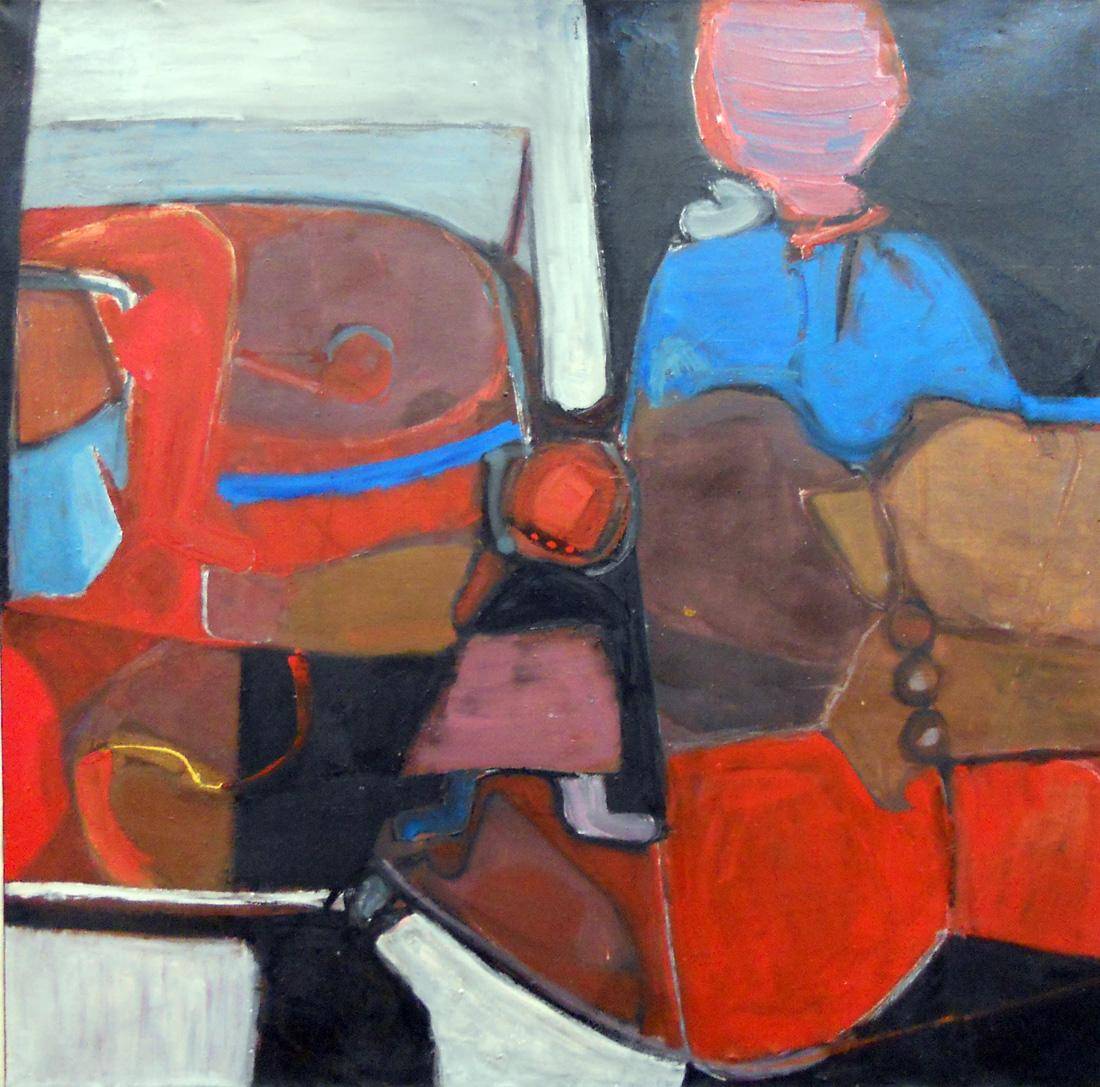 Pintura, 1967. Heber Rolandi Scelza (1936). Óleo sobre tela.  100 x 100 cm. Nº inv. 3599.