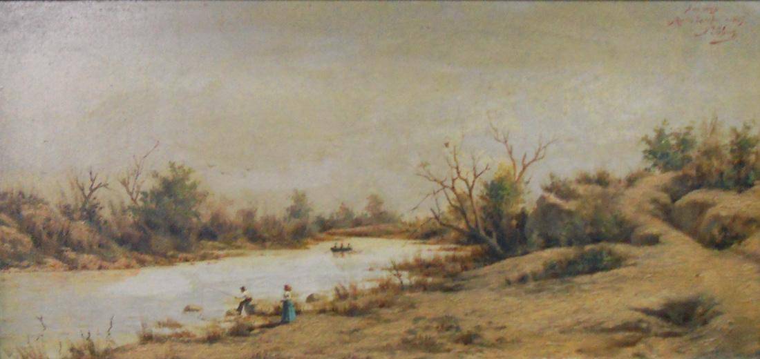 Paisaje y arroyo, 1889