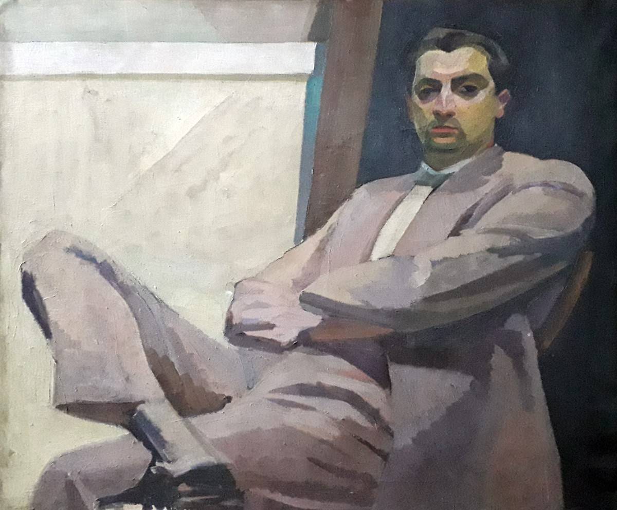 Retrato de Enrique Frangella, 1923. Luis A. Fayol (1904-1965). Óleo sobre tela.  100 x 120 cm. Nº inv. 3890.