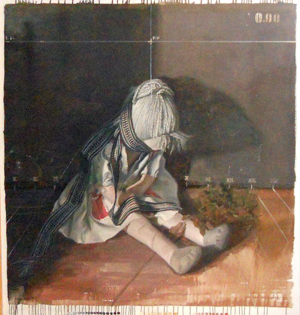 Lugar 090, 1981. Clever Lara (1952). Óleo sobre tela.  132,5 x 132,5 x   cm. Nº inv. 3963.