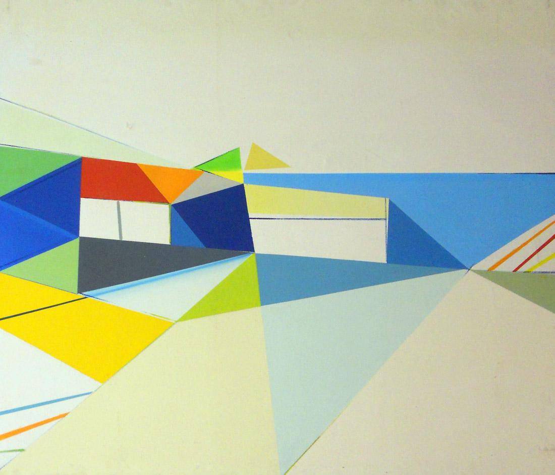 Paisaje, 1980. Freddy Sorribas (1938-2017). Óleo sobre tela.  116 x 146 cm. Nº inv. 3979.