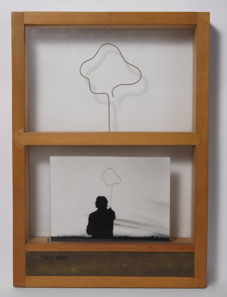 Árbol alto, 1974. Luis Camnitzer (1937). T.mixta-madera-bronc-foto.  35 x 25 x 5 cm. Nº inv. 4044.
