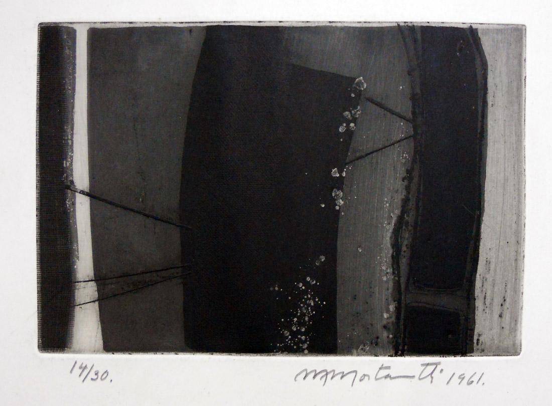 Sin título, 1961. Margarita Mortarotti (1926-1985). Aguafuerte y aguatinta.  19,7 x 29 cm. Nº inv. 4224.