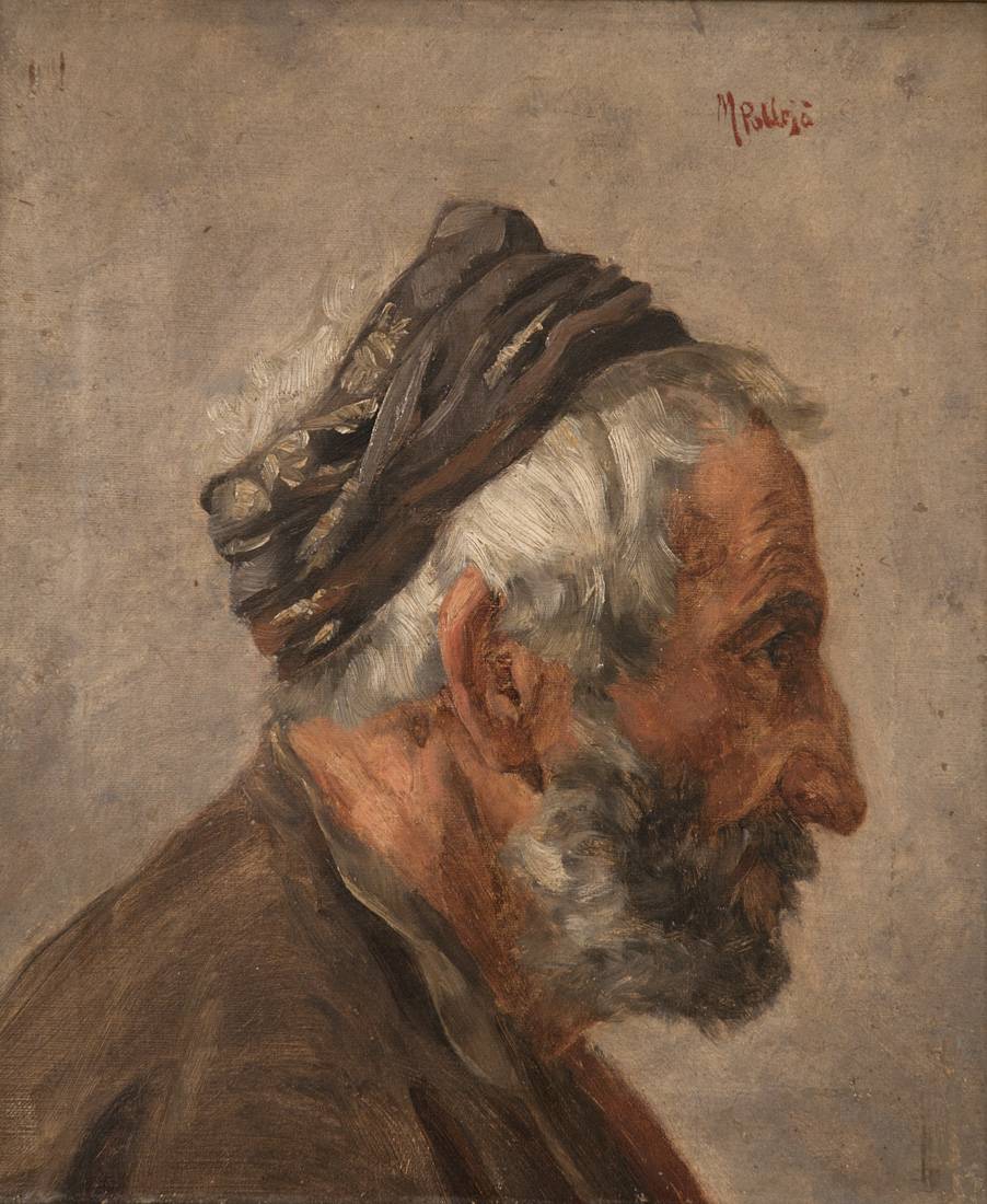 Estudio, c.1882. Jose Miguel Pallejá (1861-1887). Óleo sobre tela.  34 x 30 cm. Nº inv. 464.