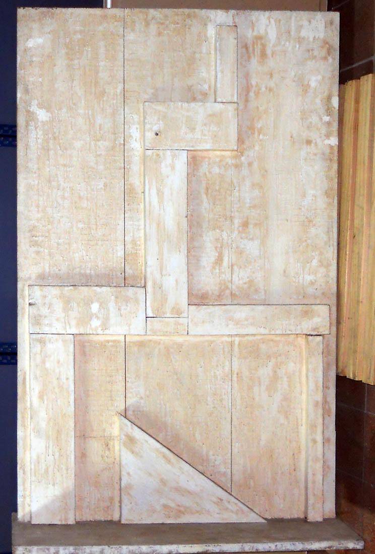 Madera Pintada. Francisco Matto (1911-1995). Madera pintada.  145 x 94,5 x 23,5 cm. Nº inv. 4819.
