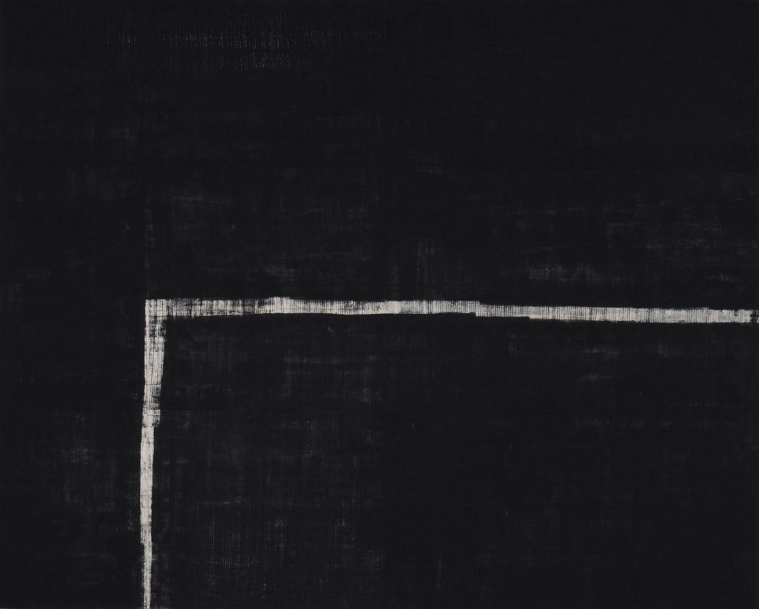 Black Velvet Trip/Pasaje, 2011. Javier Bassi (1964). Toner sobre papeles de avisos clasificados sobre tela.  160 x 200 x 0 cm. Nº inv. 4955.