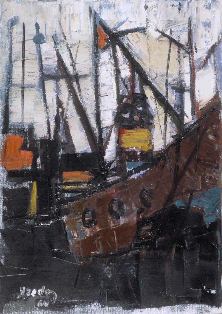 Barco. Eduardo Víctor Haedo (1901-1970). Óleo sobre tela.  70 x 50  cm. Nº inv. 4968.